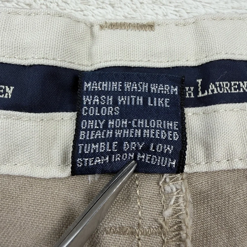 Polo Ralph Lauren Andrew Pants 42x32 Dbl‎ Pleated Chino Classic Fit Baggy Preppy